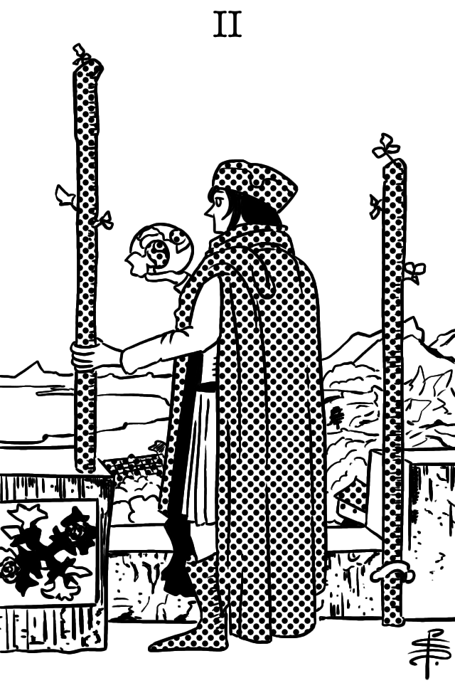 ワンズの2 Two of Wands
