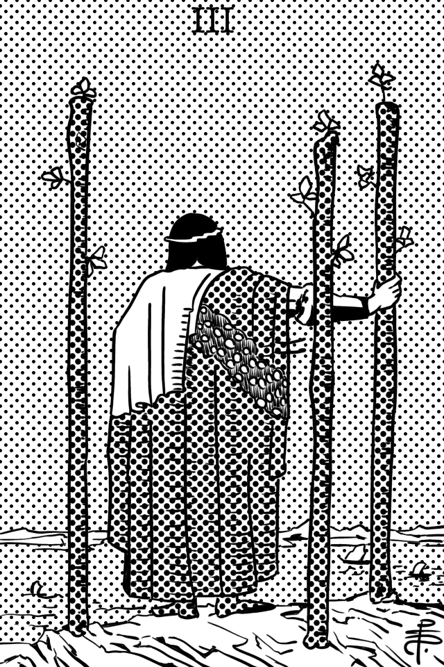 ワンズの3 Three of Wands