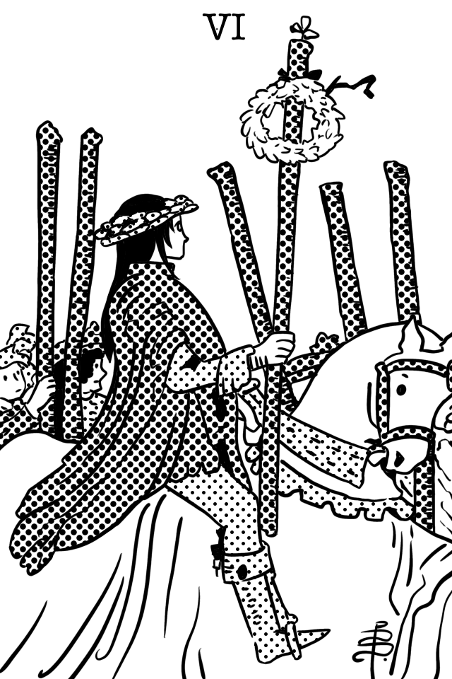 ワンズの6 Six of Wands