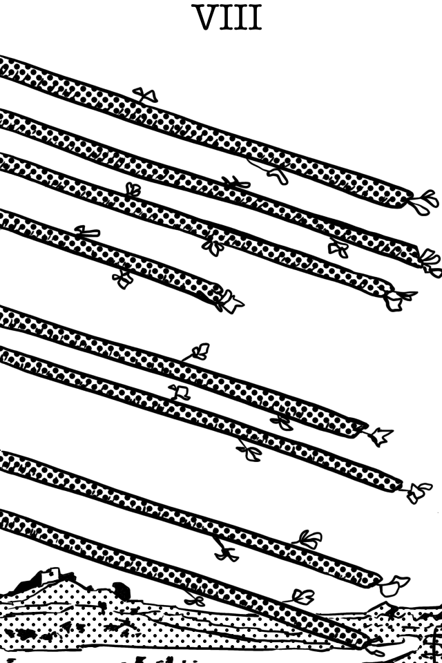 ワンズの8 Eight of Wands